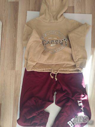 Комплект блуза суитчър панталон XS ръст 140