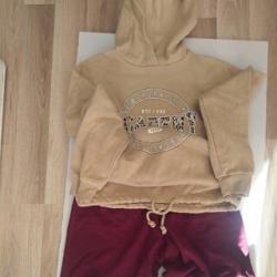 Комплект блуза суитчър панталон XS ръст 140