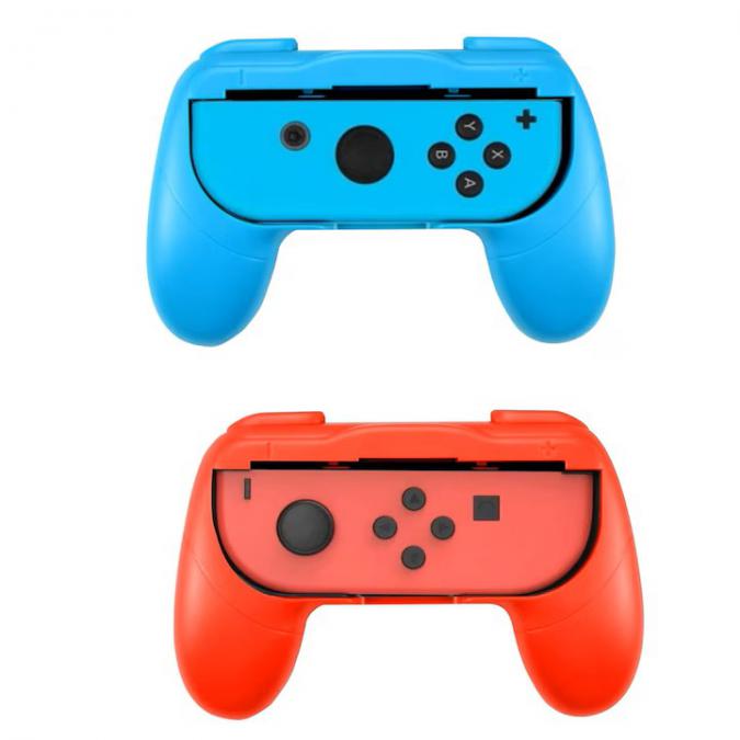 Joy-con Grip & Accessories set for Nintendo Switch - Red  Blue  SWI