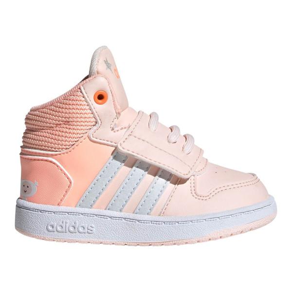 Намаление Бебешки спортни обувки Adidas Hoops Оранжево Розово