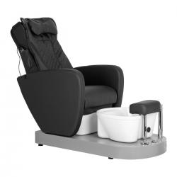 Стол за педикюр Azzurro 016c - кафява черна с хидромасаж и масаж на гъ