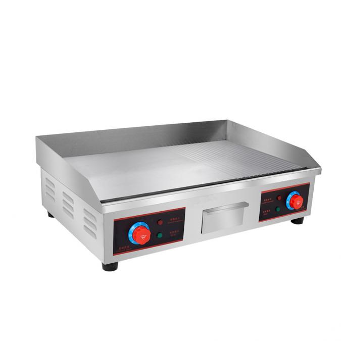 Професионална електрическа гладка скара плот 4.4 kW