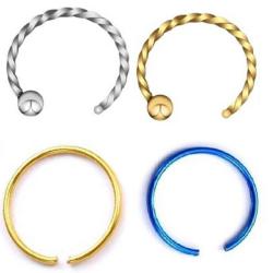 Обица с прорез за поставяне по цялото тяло