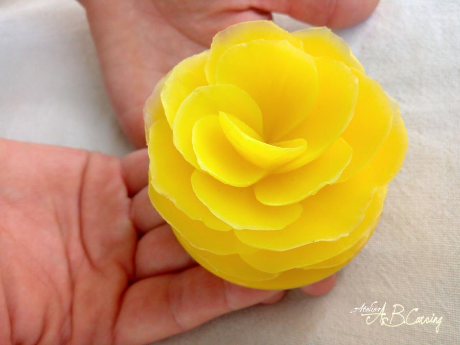 Ароматен декоративен сапун Бегония, ръчно изработен, за подарък