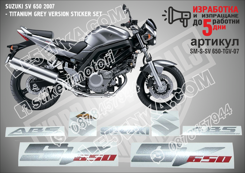 Suzuki Sv650 2007 - Titanium Grey Version