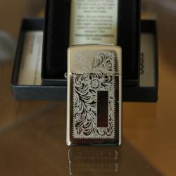 Запалка Zippo Slim Venetian High Polish Chrome  модел 1652