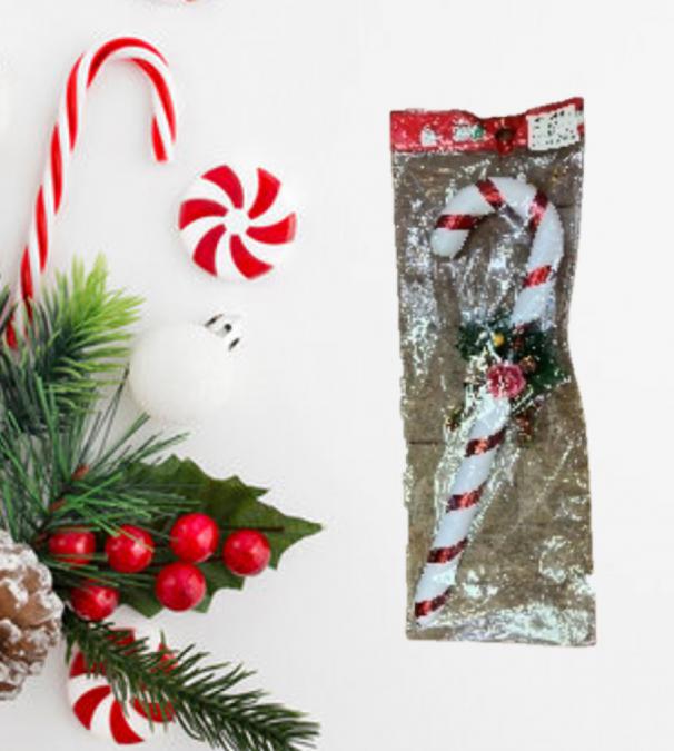 Празнична коледна декорация захарно бастунче  Елегантност и стил за в