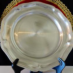 Калаена чиния за стена, гравиране, снимка, 505 гр.