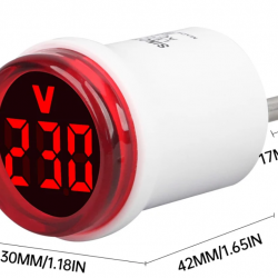 30 мм AC 230v волтметър с LED цифров дисплей