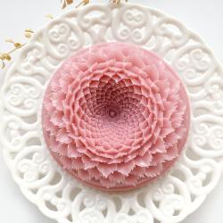 Декоративен ароматен сапун с флорални мотиви, подарък за сватба