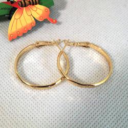 Обеци с 14К златно покритие