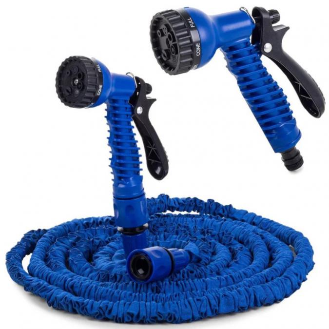 Разтегателен градински маркуч Magic Hose 15 м  Удължава се до 3 пъти,