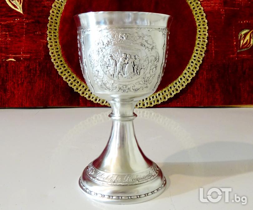 Калаен бокал Wmf, лимитирана серия Gluckliches Biedermeier