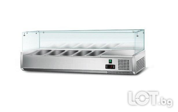 Хладилна витрина с вместимост 5 съда по GN 1 4 150 mm