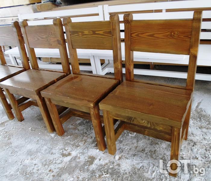 Обзавеждане за заведения - дървени маси и столове, пейки