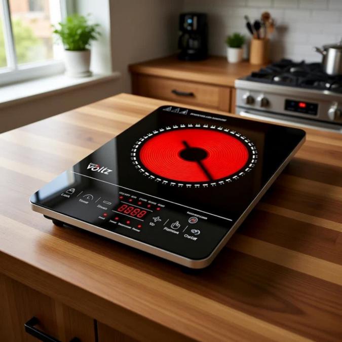 Котлон Voltz, 2000w, Кристална плоча с инфрачервен нагревател, 28х36см