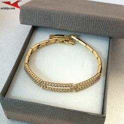 Гривна с 14К златно покритие и с цирконий