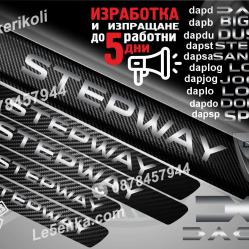 Dacia Stepway прагове от карбон