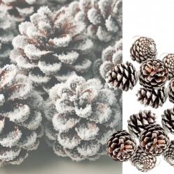 Комплект от 6 или 12 броя коледни шишарки