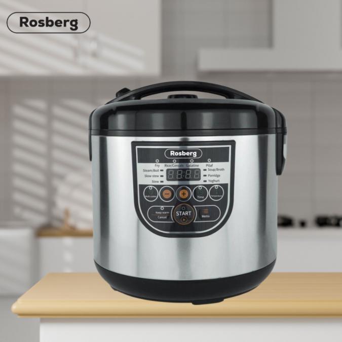 Мултикукър Rosberg 5L - мощен и практичен помощник в кухнята
