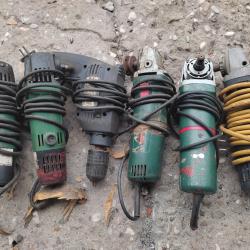 Употребявани 6 броя ъглошлайф и бормашина Краф и БОШ