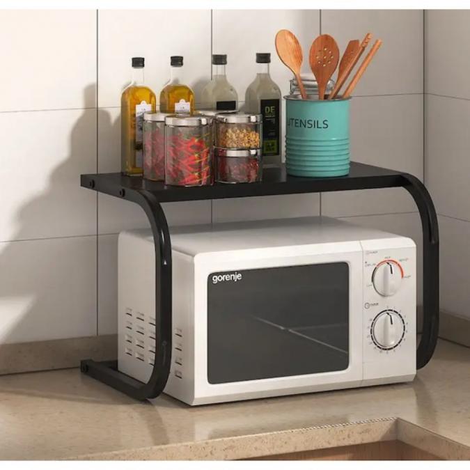 Метална поставка органайзер за микровълнова - умно решение