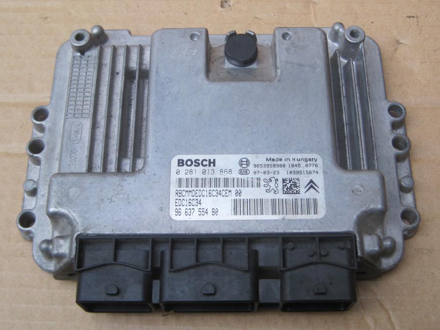 ECU компютър 0281013868 Peugeot 207 1.6 HDI 90hp 9663755480, 0 281 013