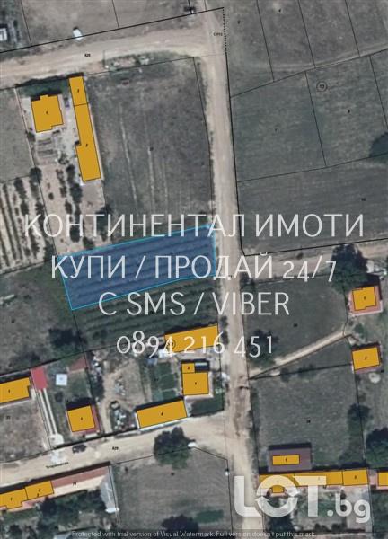 Код 24192. Парцел 860м2. в регулацията на селото, ток, вода, канализа