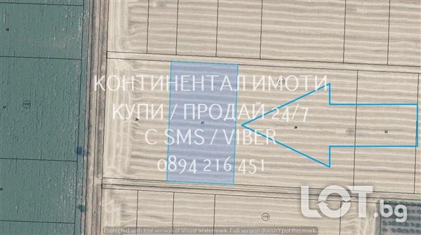 Код 70104. Нива 5400м2 с правилна правоъгълна форма с много лесен дост