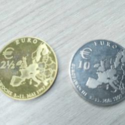 Лот от две възпоменателни монети