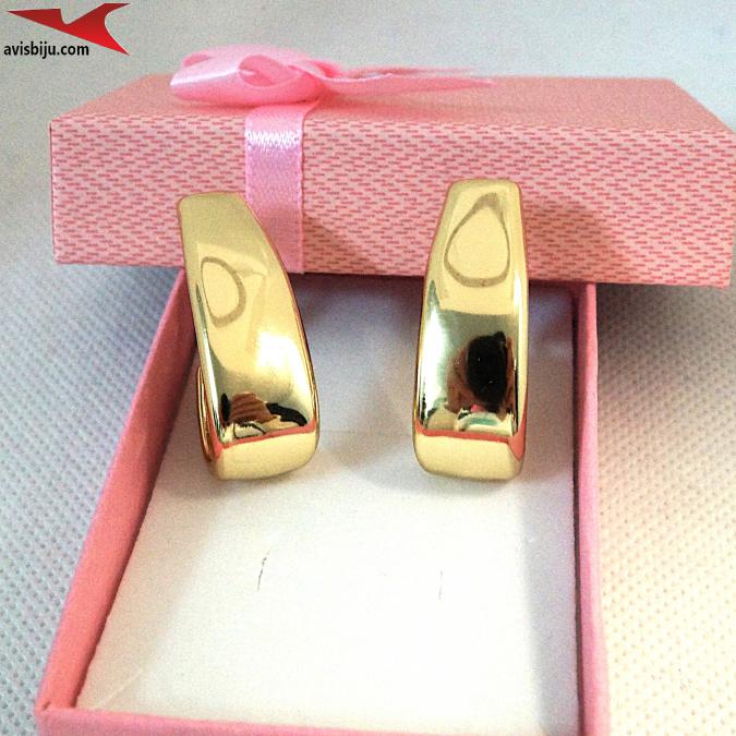 Обеци с 14К златно покритие