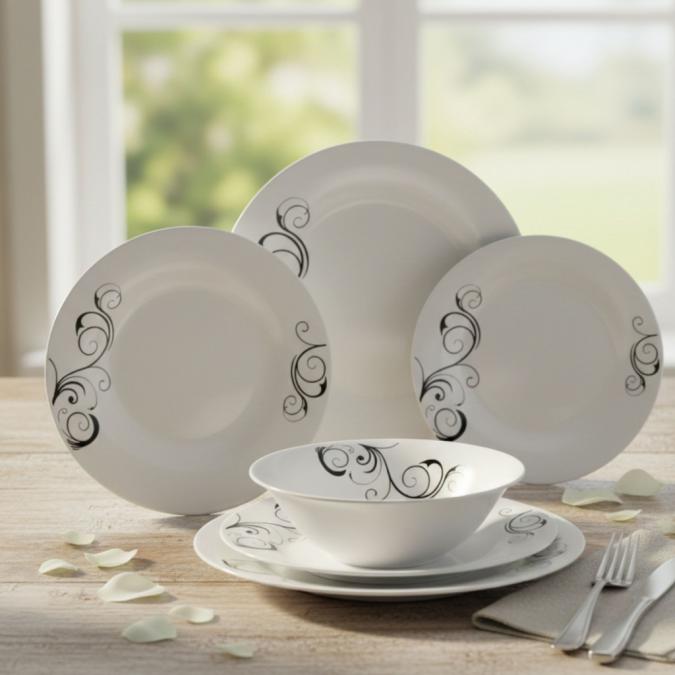 Комплект чинии 24 части с елегантен винтидж дизайн  Възвишен стил за