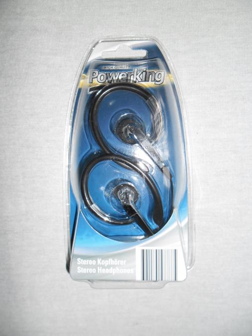 Стерео слушалки със скоба за уши.