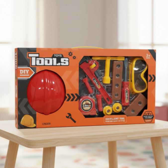 Детски комплект с инструменти и каска Tools DIY Working Set