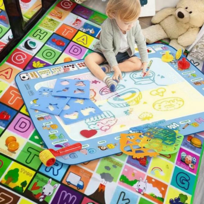 Комплект Играй и Твори  Двулицево топлоизолиращо детско килимче  м