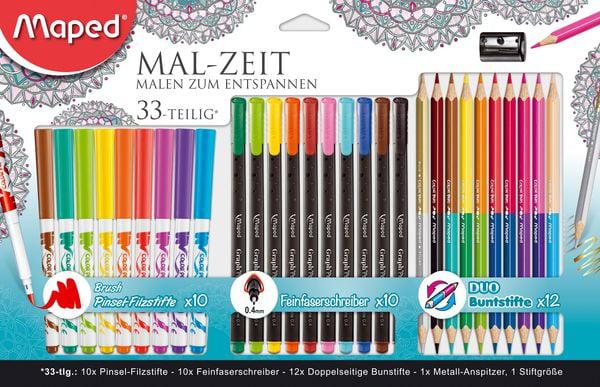 Комплект за рисуване Maped Colouring Set 33 части