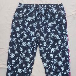 4xl- 6XL нов черно  бял панталон