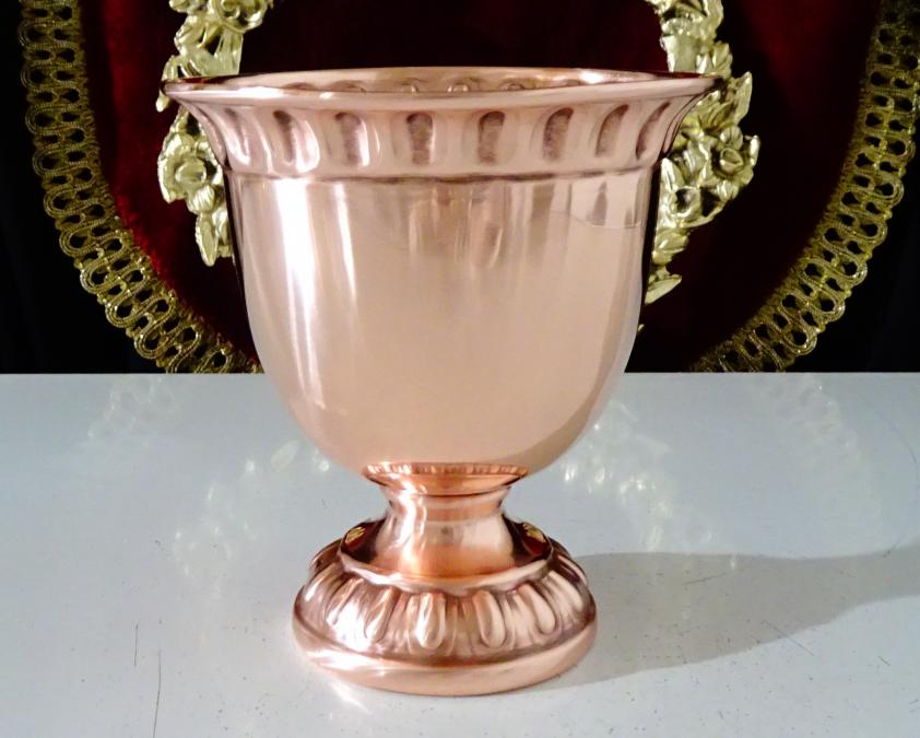 Меден бокал, медна чаша за вино, чиста червена мед 300 мл.