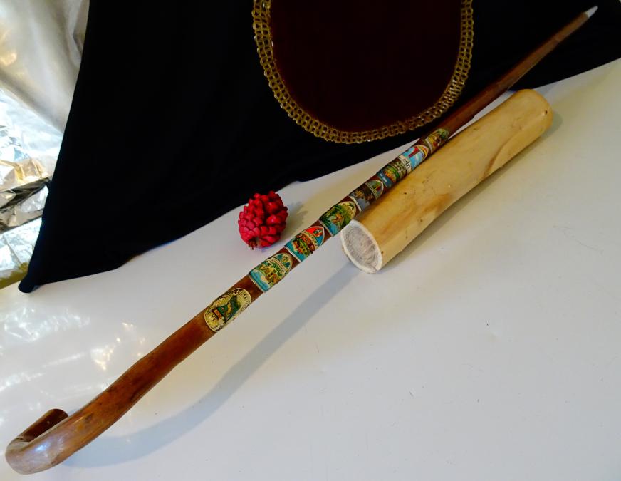 Тиролски туристически бастун 8 значки, Елен, Шварцвалд.