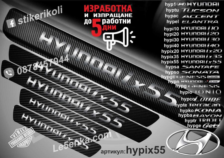 Hyundai ix55 прагове от карбон