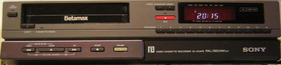 Betamax видеомагнетофон Sony Sl-c24ps Дистанционно Касети