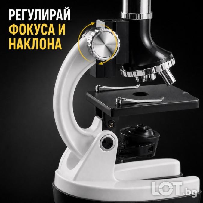 Оптичен микроскоп с лабораторен комплект