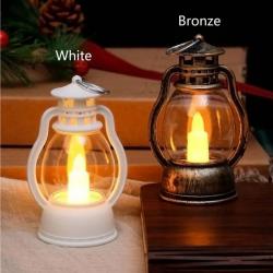 Мини ретро фенер  LED лампа-свещ с безопасна реалистична светлина