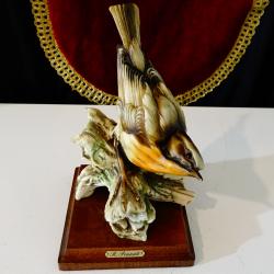 Порцеланова статуетка птица Дрозд, Capodimonte от R. Pennati.