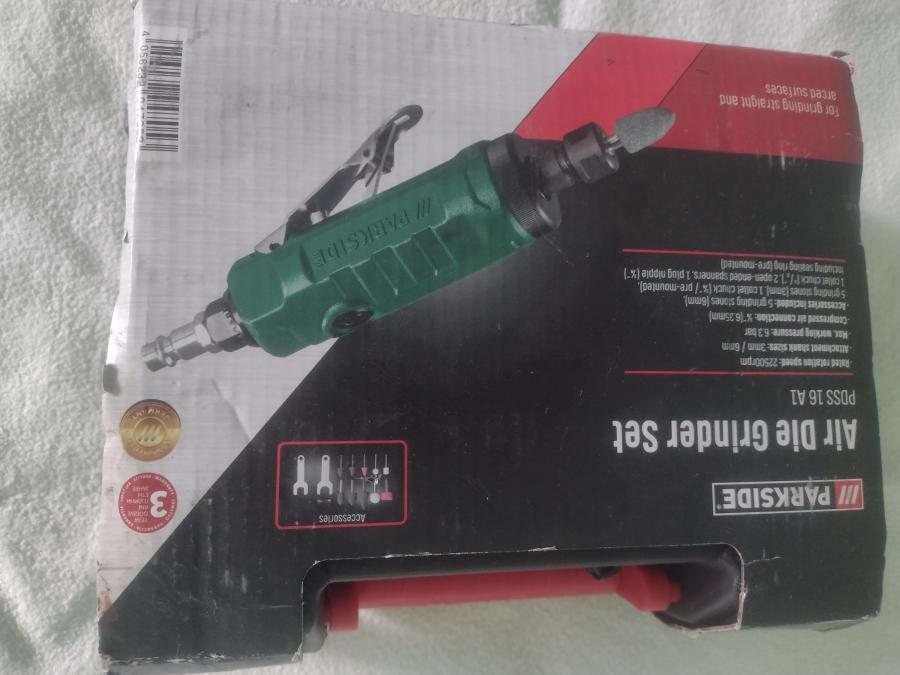 Kомплект пневматична шлифовъчна машина Parkside  нов