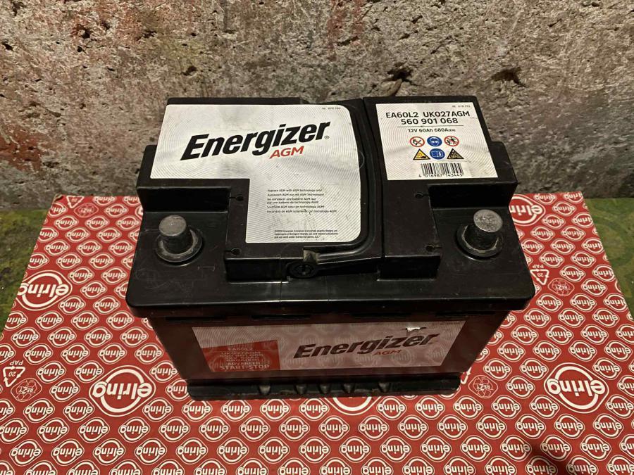 Акумулатор Energizer AGM АГМ 60 амп ч с гаранция