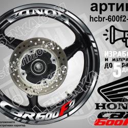 Honda CBR 600f2 Silver надписи и кантове за джанти